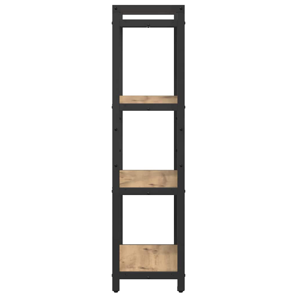 vidaXL Bibliotecă stejar artizanal 60 x 30 x 118 cm Lemn compozit