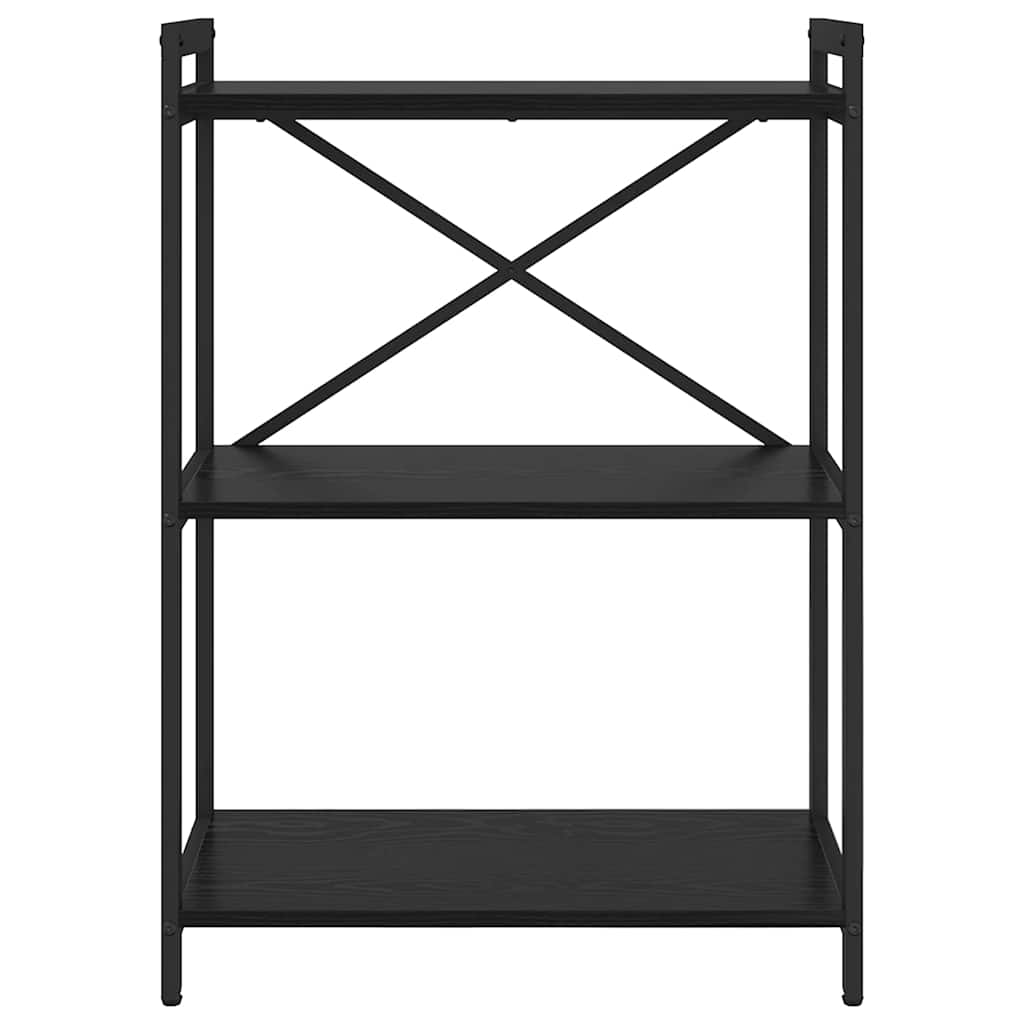 vidaXL Bibliotecă Stejar negru 60 x 30 x 83 cm Lemn compozit vidaXL Bibliotecă Stejar negru 60 x 30 x 83 cm Lemn compozit
