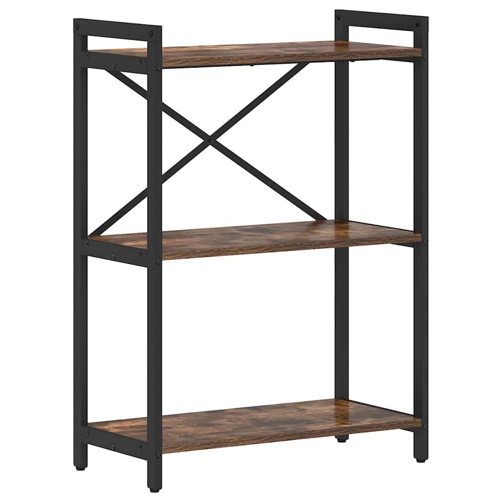 vidaXL Bibliotecă Stejar afumat 60 x 30 x 83 cm Lemn compozit