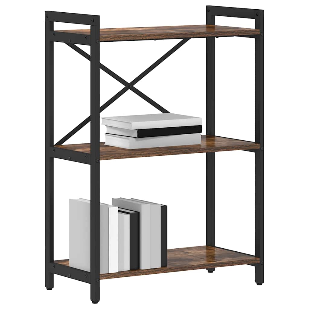 vidaXL Bibliotecă Stejar afumat 60 x 30 x 83 cm Lemn compozit