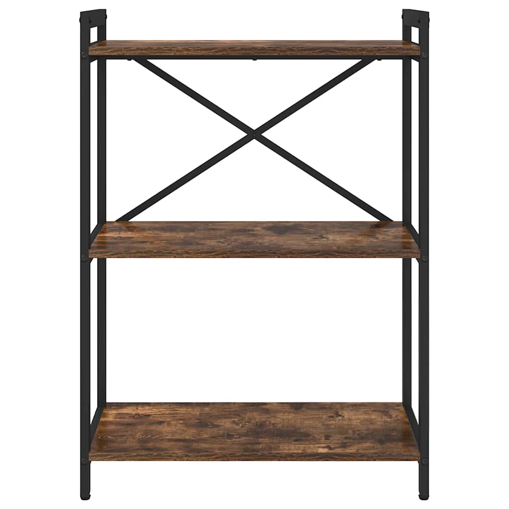 vidaXL Bibliotecă Stejar afumat 60 x 30 x 83 cm Lemn compozit