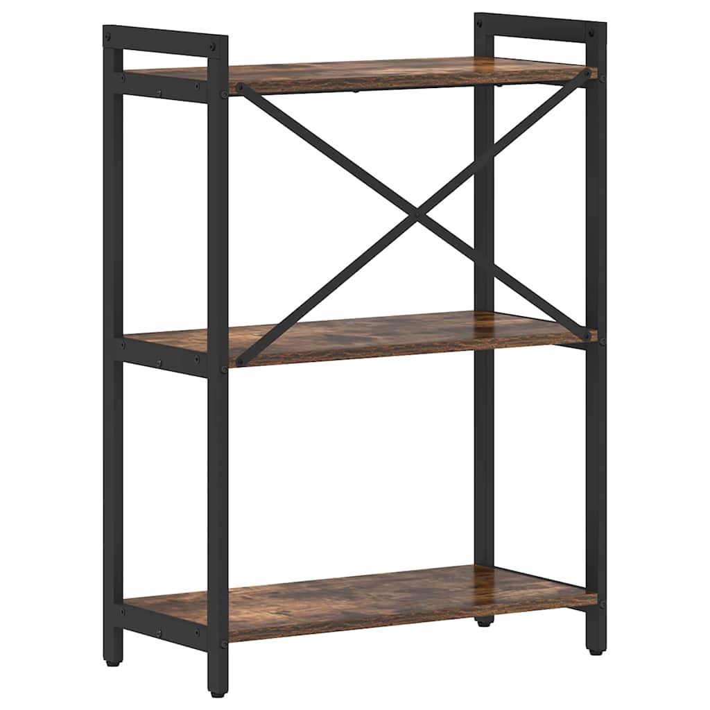 vidaXL Bibliotecă Stejar afumat 60 x 30 x 83 cm Lemn compozit