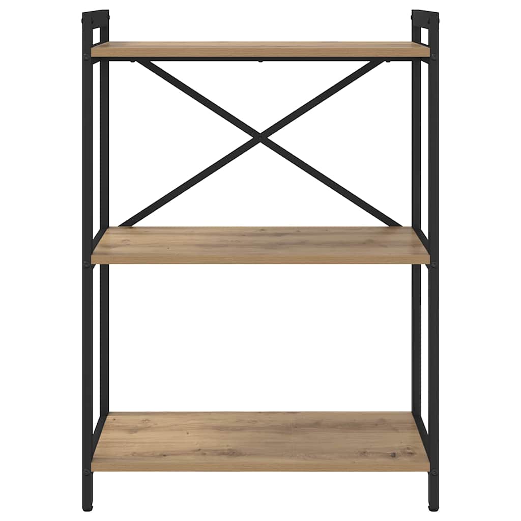 vidaXL Bibliotecă stejar artizanal 60 x 30 x 83 cm Lemn compozit