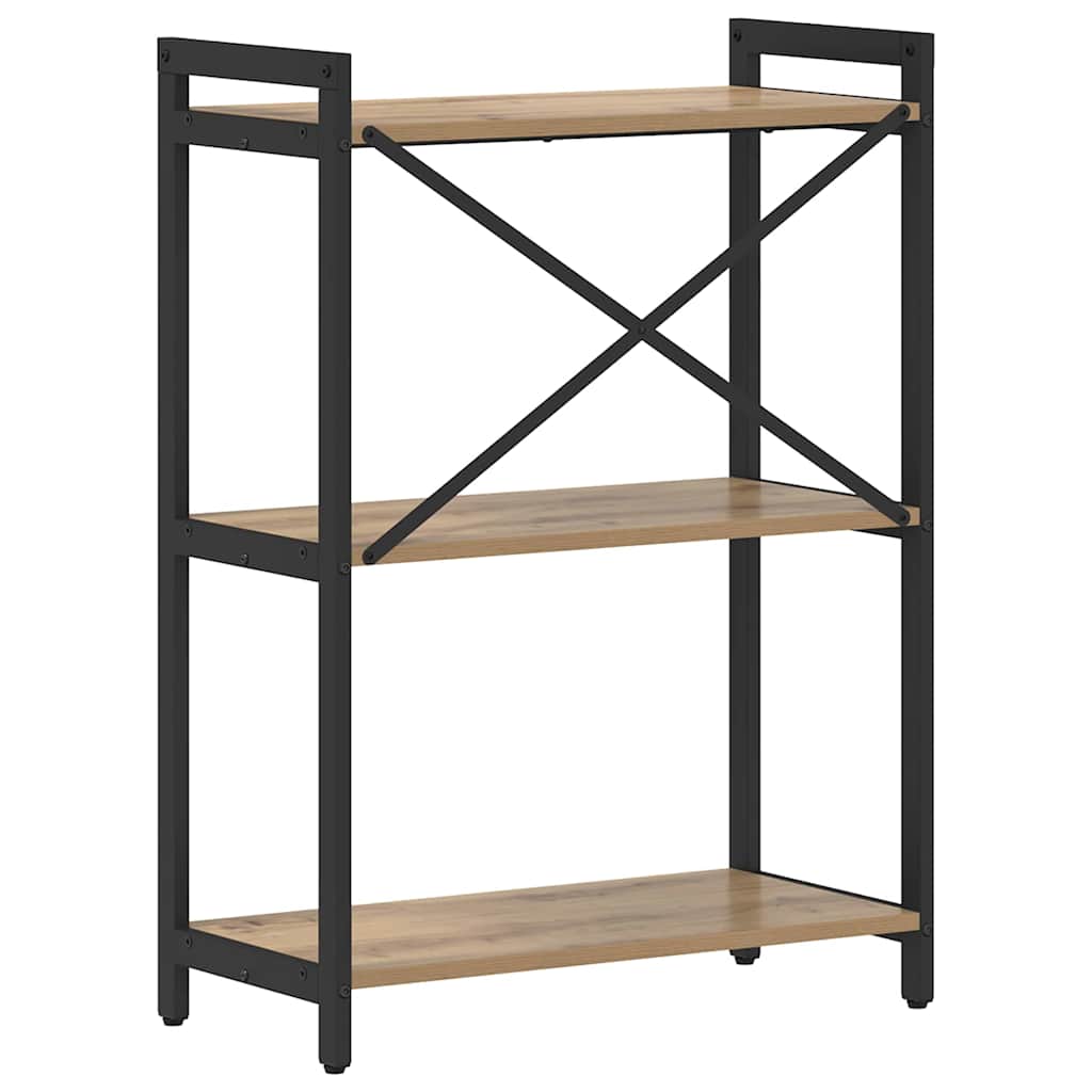 vidaXL Bibliotecă stejar artizanal 60 x 30 x 83 cm Lemn compozit