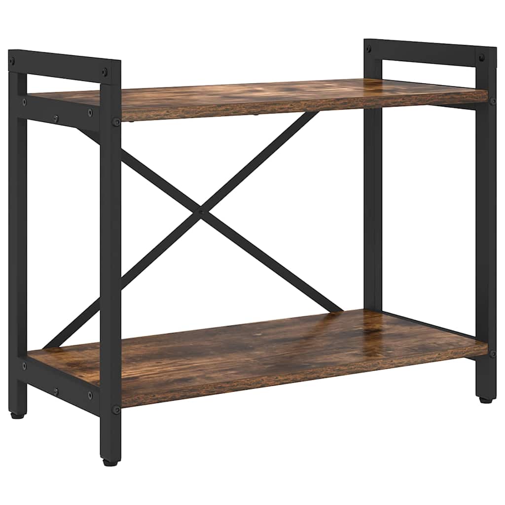 vidaXL Bibliotecă Stejar afumat 60 x 30 x 48.5 cm Lemn compozit