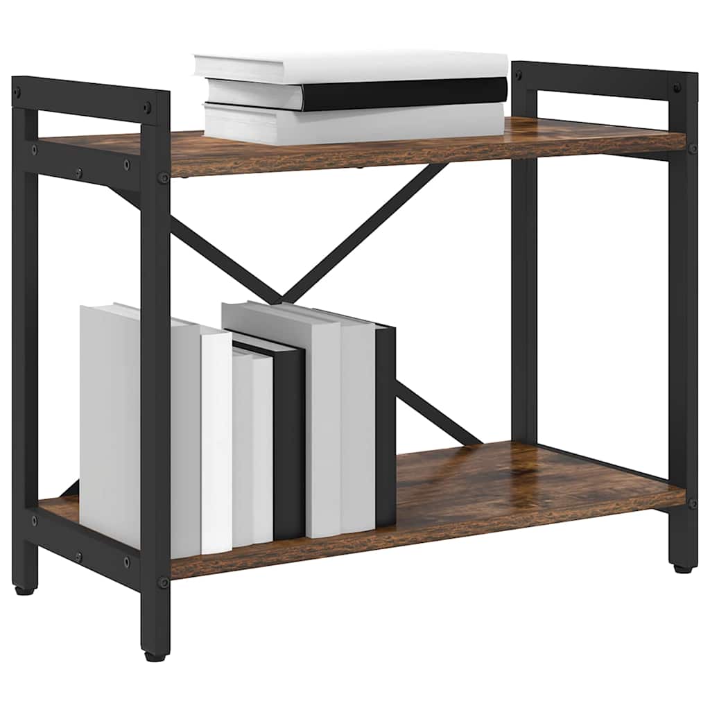 vidaXL Bibliotecă Stejar afumat 60 x 30 x 48.5 cm Lemn compozit