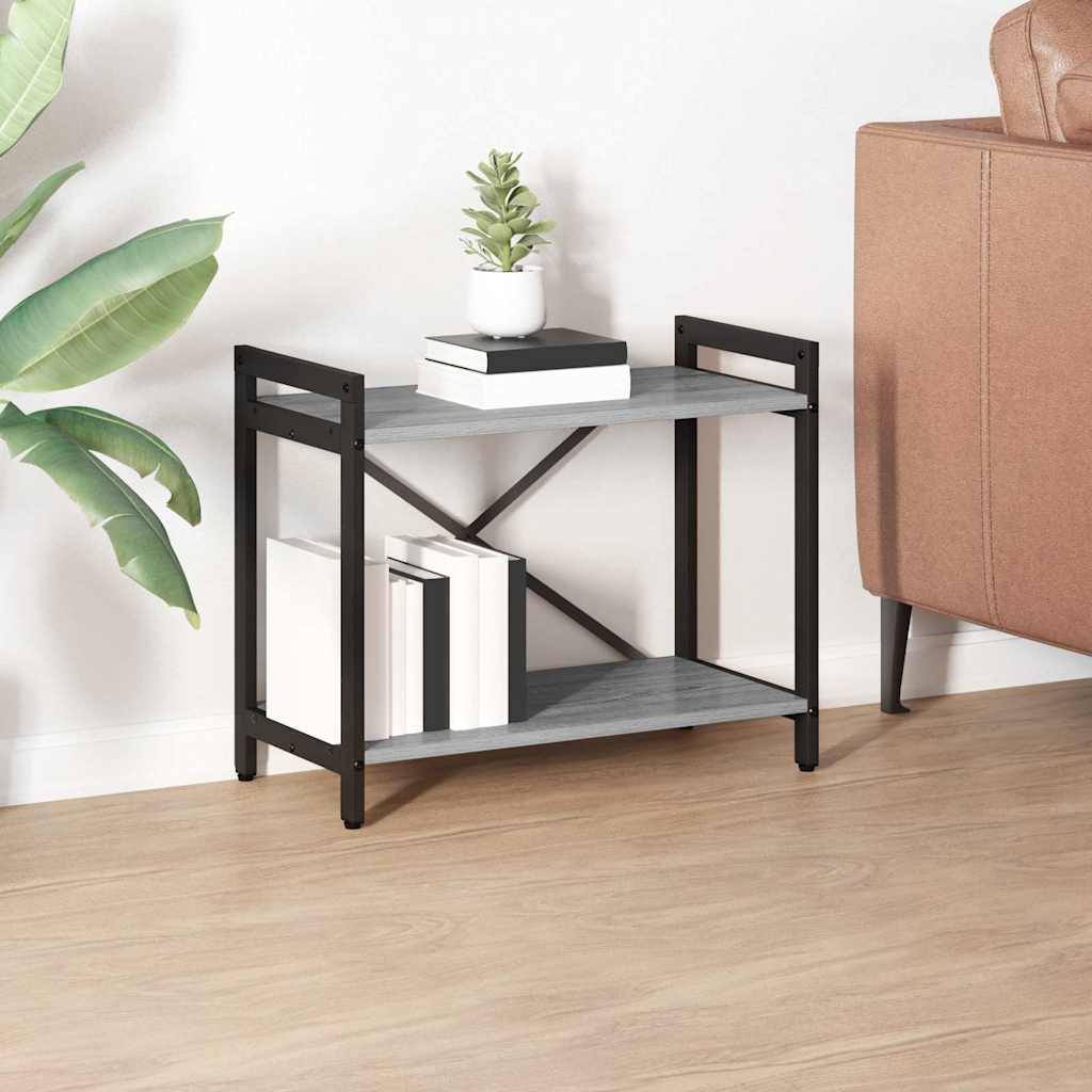 vidaXL Bibliotecă sonoma gri 60 x 30 x 48.5 cm Lemn compozit