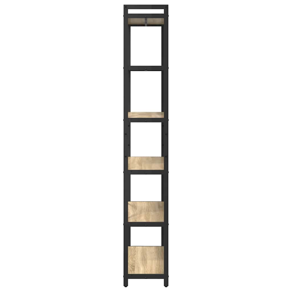 vidaXL Bibliotecă Stejar sonoma 80 x 30 x 188 cm Lemn compozit vidaXL Bibliotecă Stejar sonoma 80 x 30 x 188 cm Lemn compozit