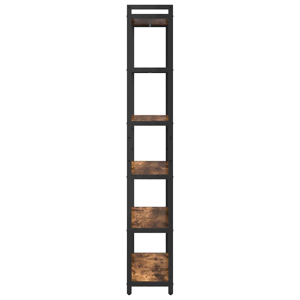 vidaXL Bibliotecă Stejar afumat 80 x 30 x 188 cm Lemn compozit