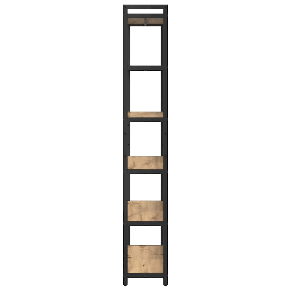vidaXL Bibliotecă stejar artizanal 80 x 30 x 188 cm Lemn compozit vidaXL Bibliotecă stejar artizanal 80 x 30 x 188 cm Lemn compozit