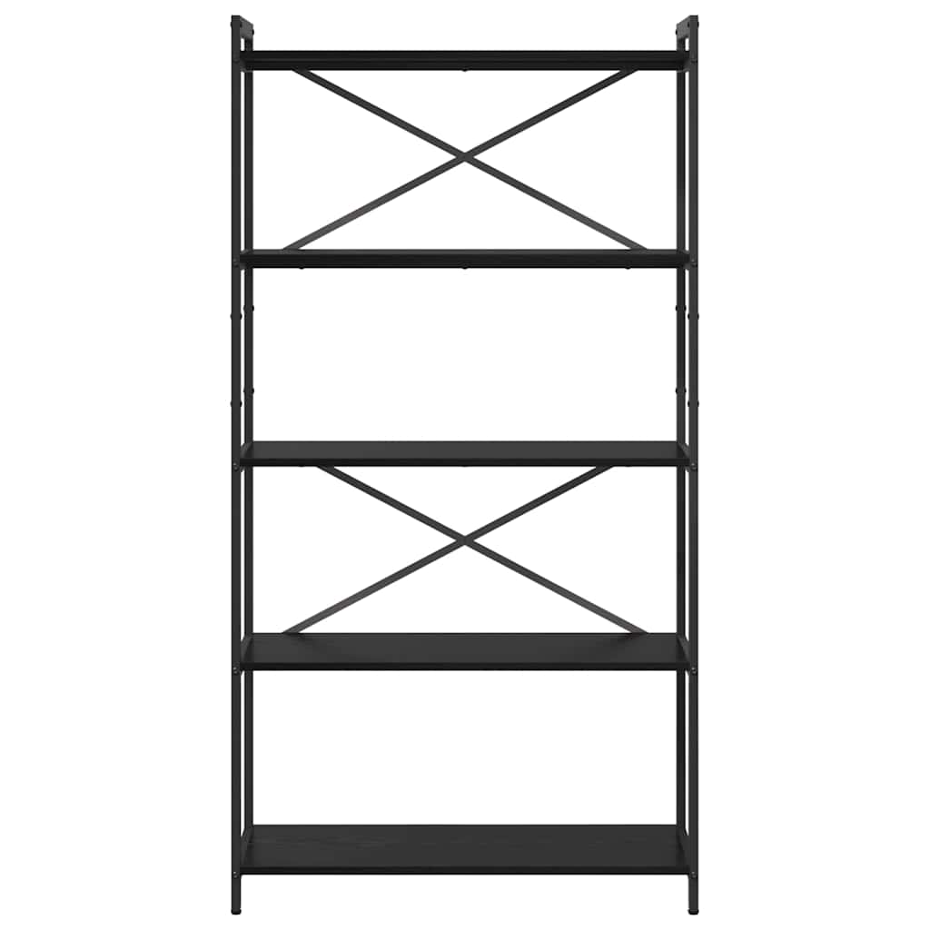 vidaXL Bibliotecă Stejar negru 80 x 30 x 153 cm Lemn compozit vidaXL Bibliotecă Stejar negru 80 x 30 x 153 cm Lemn compozit