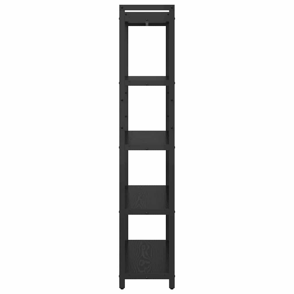 vidaXL Bibliotecă Stejar negru 80 x 30 x 153 cm Lemn compozit vidaXL Bibliotecă Stejar negru 80 x 30 x 153 cm Lemn compozit