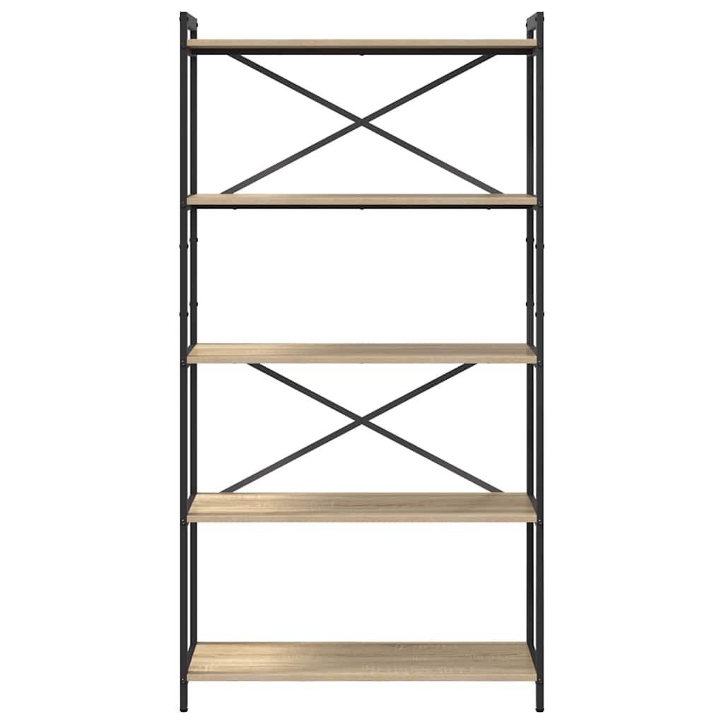 vidaXL Bibliotecă Stejar sonoma 80 x 30 x 153 cm Lemn compozit vidaXL Bibliotecă Stejar sonoma 80 x 30 x 153 cm Lemn compozit