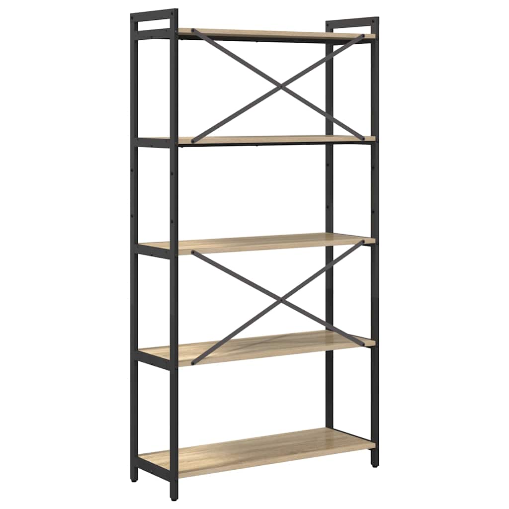 vidaXL Bibliotecă Stejar sonoma 80 x 30 x 153 cm Lemn compozit vidaXL Bibliotecă Stejar sonoma 80 x 30 x 153 cm Lemn compozit