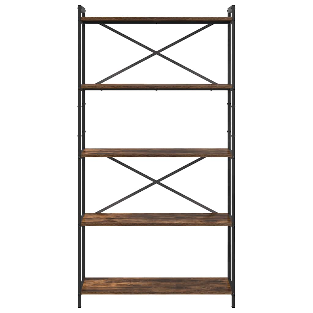 vidaXL Bibliotecă Stejar afumat 80 x 30 x 153 cm Lemn compozit