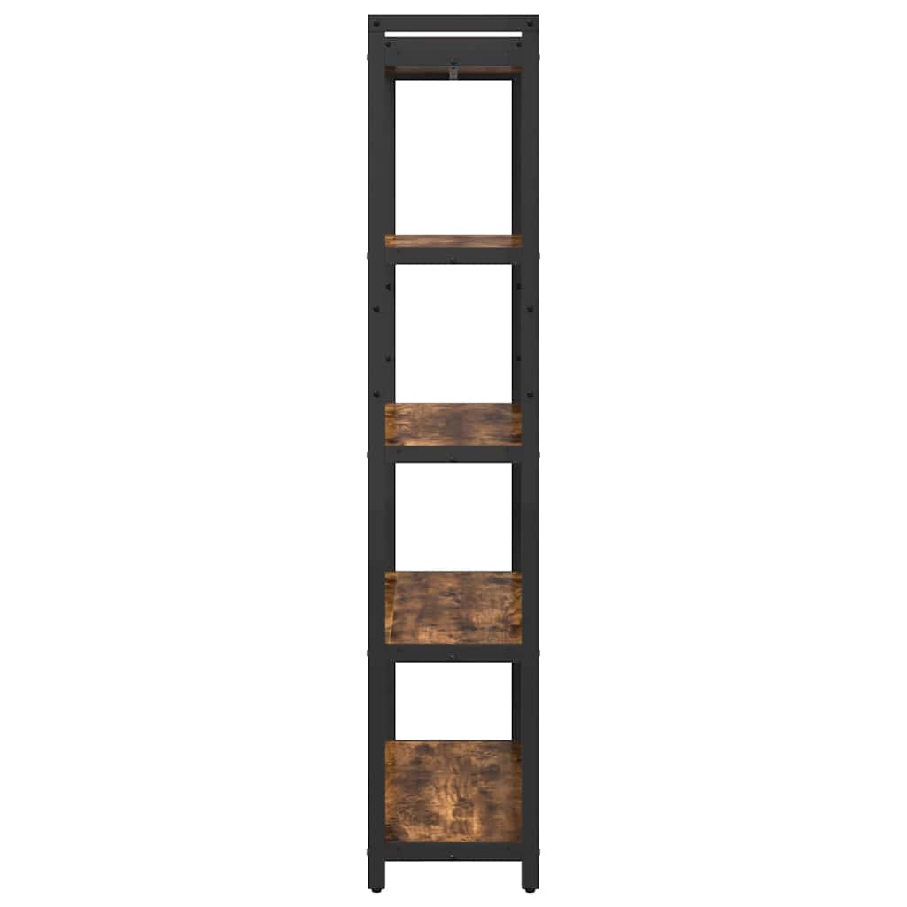 vidaXL Bibliotecă Stejar afumat 80 x 30 x 153 cm Lemn compozit