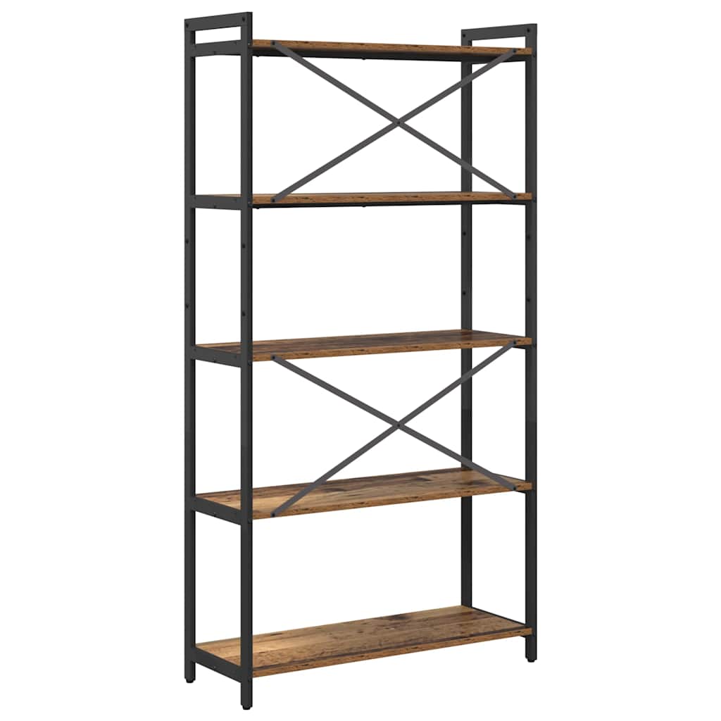 vidaXL Bibliotecă Lemn vechi 80 x 30 x 153 cm Lemn compozit