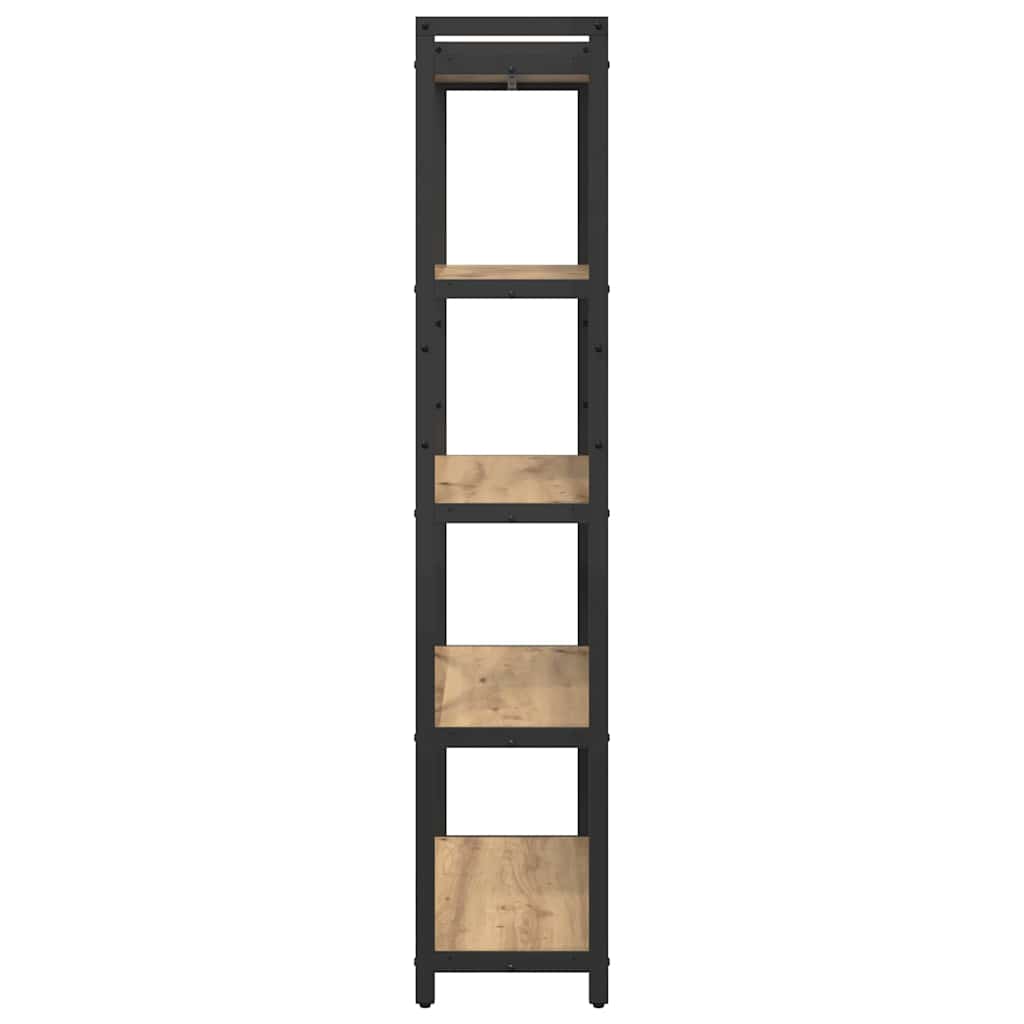 vidaXL Bibliotecă stejar artizanal 80 x 30 x 153 cm Lemn compozit vidaXL Bibliotecă stejar artizanal 80 x 30 x 153 cm Lemn compozit
