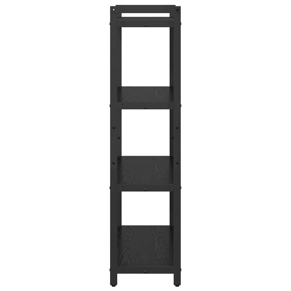 vidaXL Bibliotecă Stejar negru 80 x 30 x 118 cm Lemn compozit vidaXL Bibliotecă Stejar negru 80 x 30 x 118 cm Lemn compozit