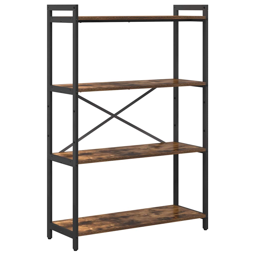 vidaXL Bibliotecă Stejar afumat 80 x 30 x 118 cm Lemn compozit