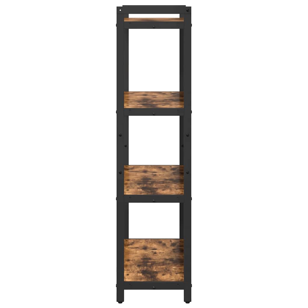 vidaXL Bibliotecă Stejar afumat 80 x 30 x 118 cm Lemn compozit