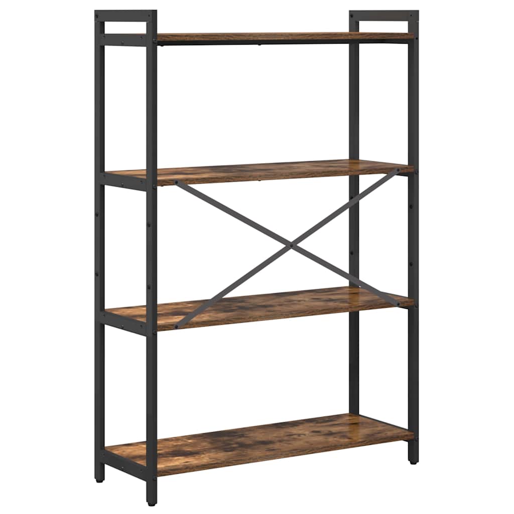 vidaXL Bibliotecă Stejar afumat 80 x 30 x 118 cm Lemn compozit