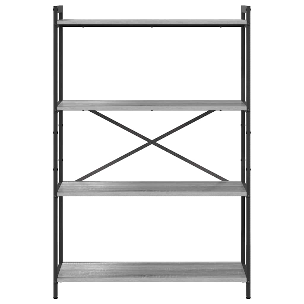 vidaXL Bibliotecă sonoma gri 80 x 30 x 118 cm Lemn compozit