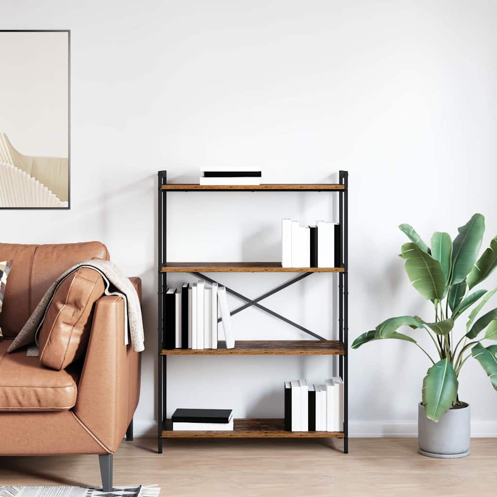 vidaXL Bibliotecă Lemn vechi 80 x 30 x 118 cm Lemn compozit