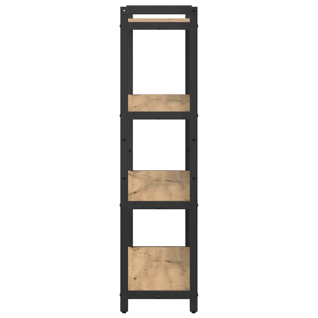 vidaXL Bibliotecă stejar artizanal 80 x 30 x 118 cm Lemn compozit vidaXL Bibliotecă stejar artizanal 80 x 30 x 118 cm Lemn compozit
