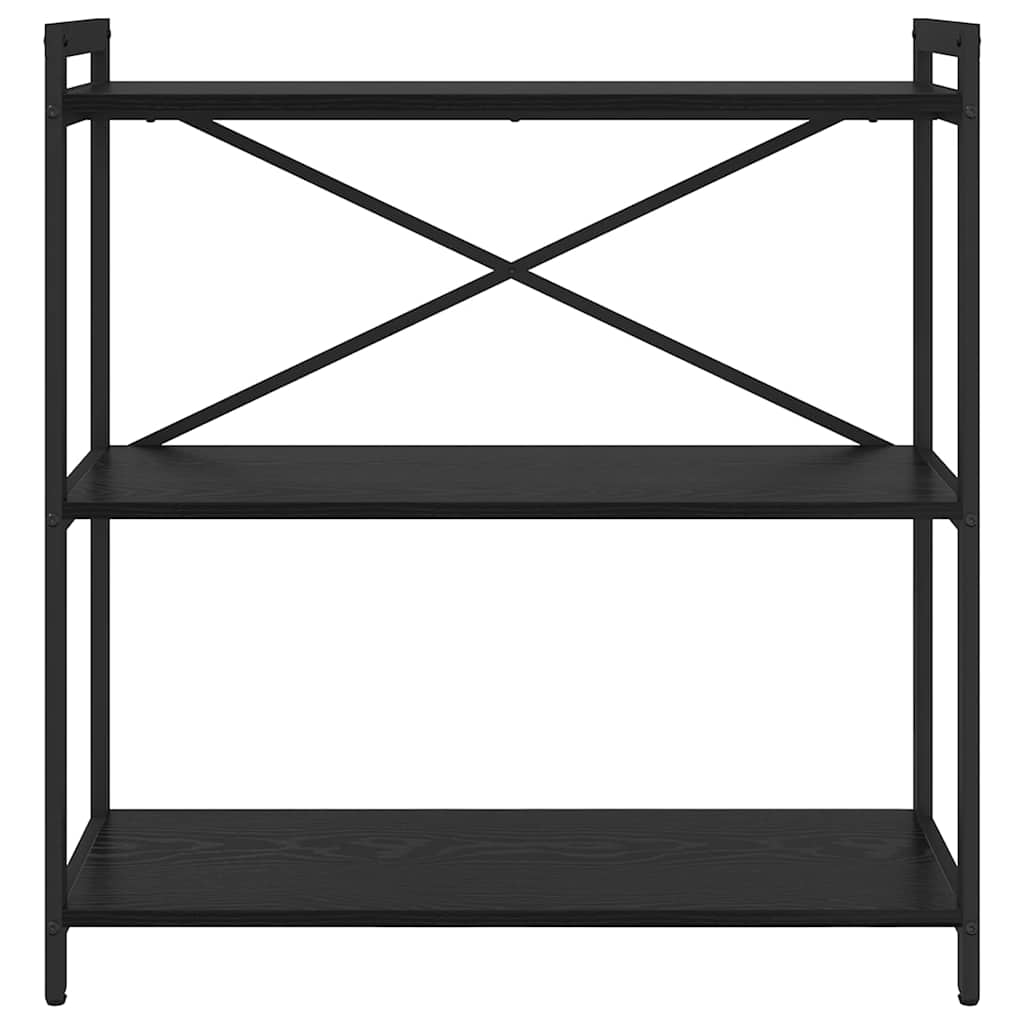 vidaXL Bibliotecă Stejar negru 80 x 30 x 83 cm Lemn compozit vidaXL Bibliotecă Stejar negru 80 x 30 x 83 cm Lemn compozit