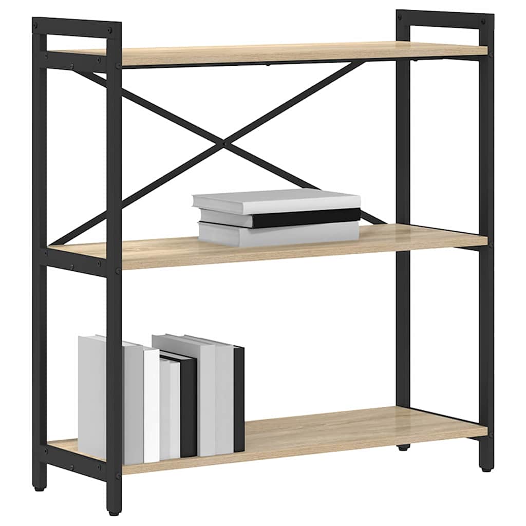 vidaXL Bibliotecă Stejar sonoma 80 x 30 x 83 cm Lemn compozit vidaXL Bibliotecă Stejar sonoma 80 x 30 x 83 cm Lemn compozit