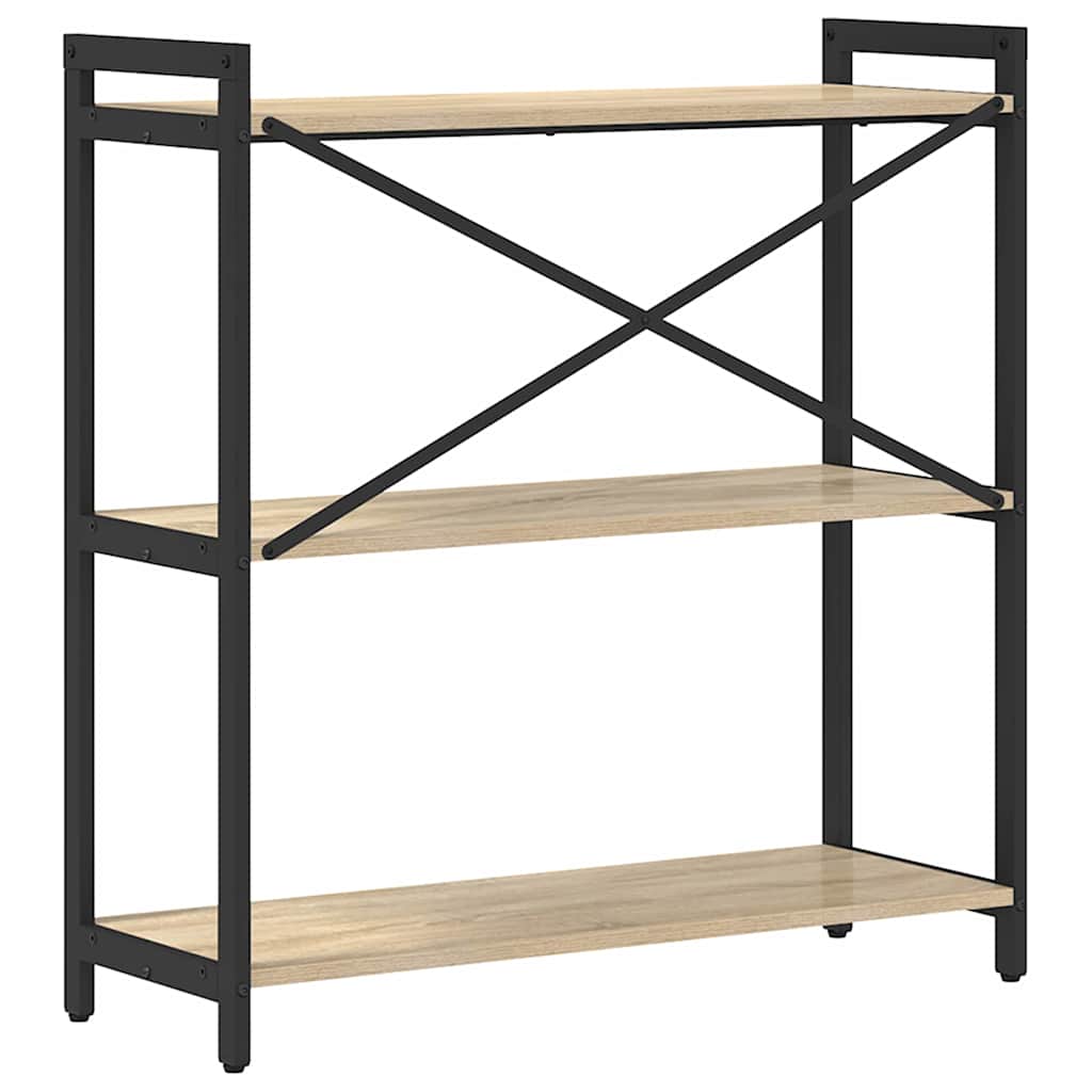 vidaXL Bibliotecă Stejar sonoma 80 x 30 x 83 cm Lemn compozit vidaXL Bibliotecă Stejar sonoma 80 x 30 x 83 cm Lemn compozit