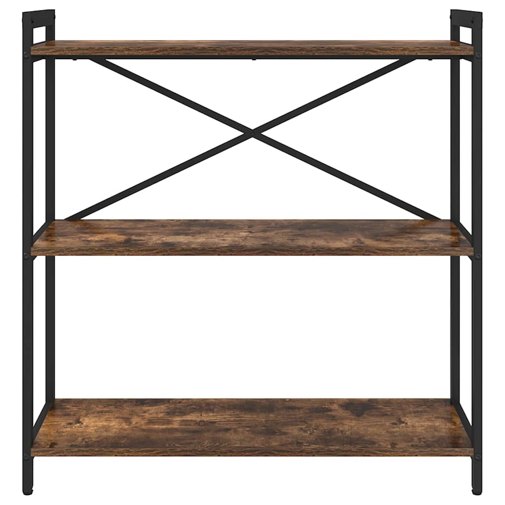 vidaXL Bibliotecă Stejar afumat 80 x 30 x 83 cm Lemn compozit