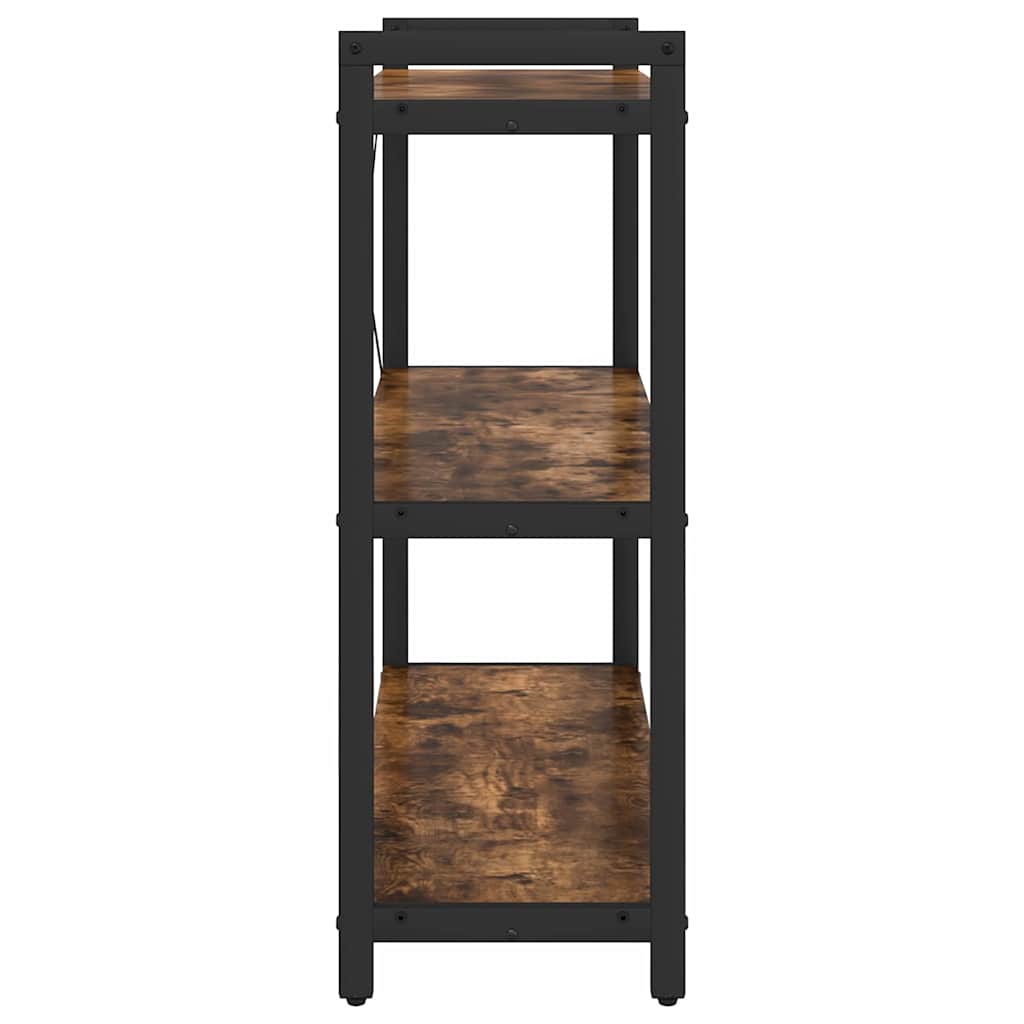 vidaXL Bibliotecă Stejar afumat 80 x 30 x 83 cm Lemn compozit