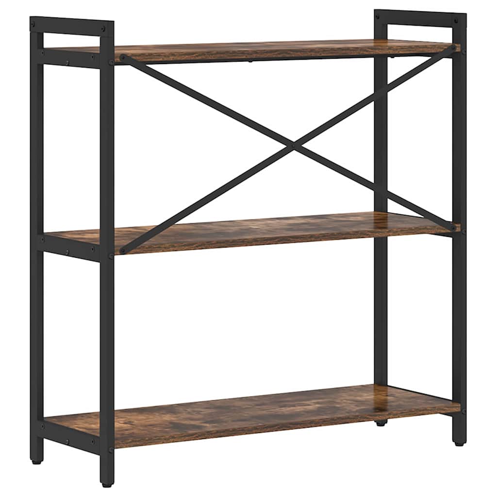 vidaXL Bibliotecă Stejar afumat 80 x 30 x 83 cm Lemn compozit