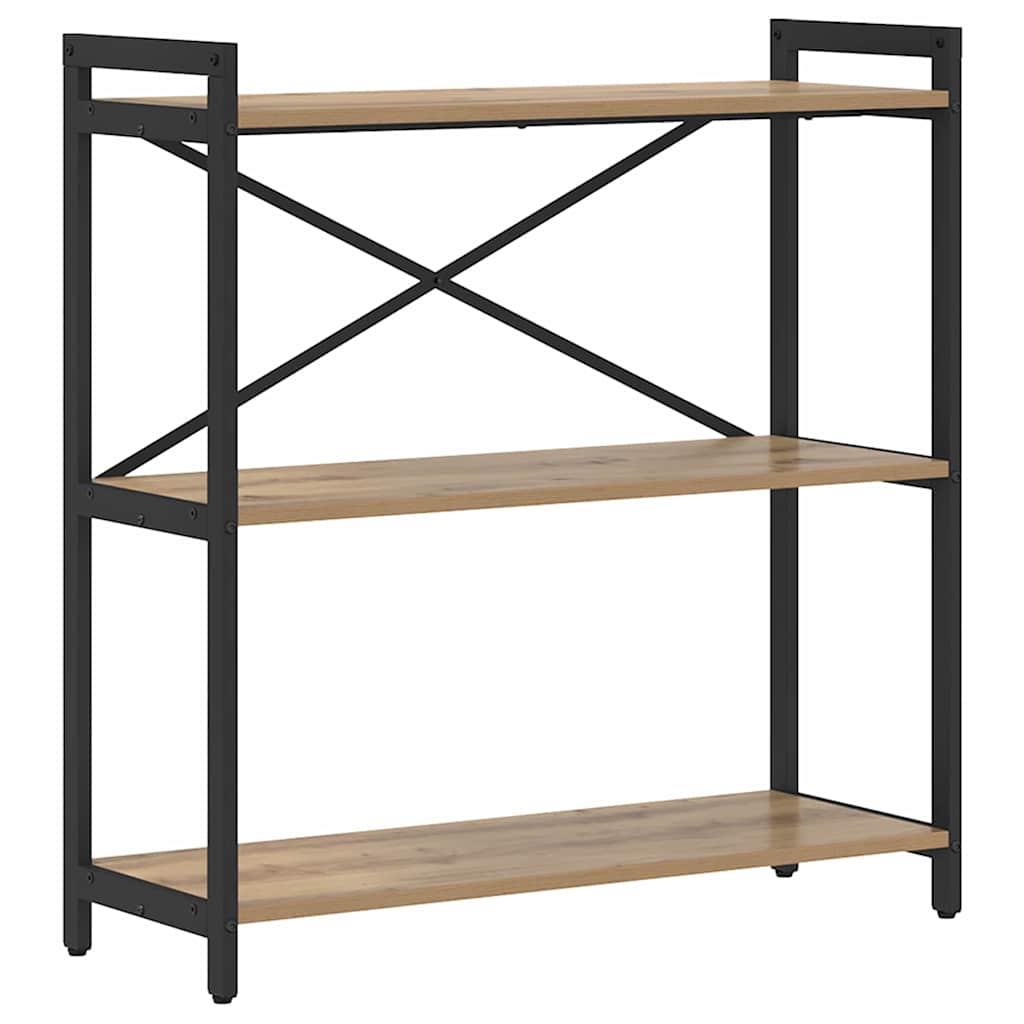 vidaXL Bibliotecă stejar artizanal 80 x 30 x 83 cm Lemn compozit vidaXL Bibliotecă stejar artizanal 80 x 30 x 83 cm Lemn compozit