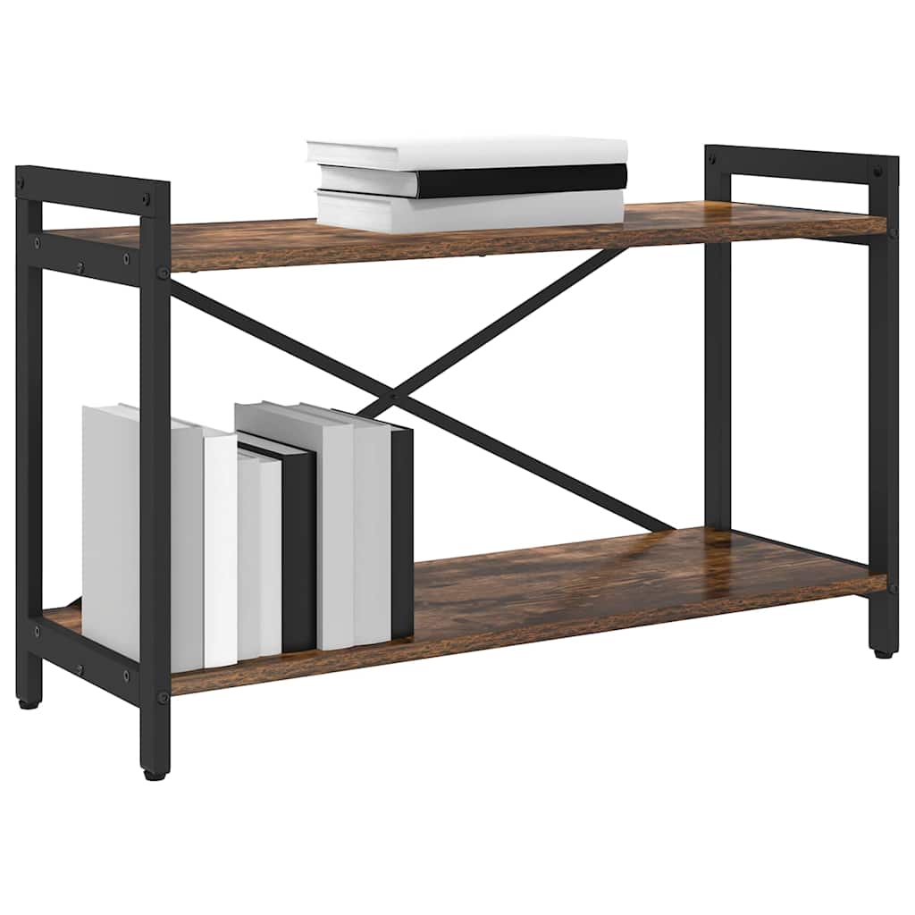 vidaXL Bibliotecă Stejar afumat 80 x 30 x 48.5 cm Lemn compozit
