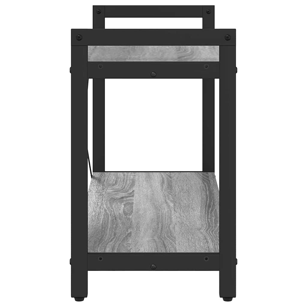 vidaXL Bibliotecă sonoma gri 80 x 30 x 48.5 cm Lemn compozit