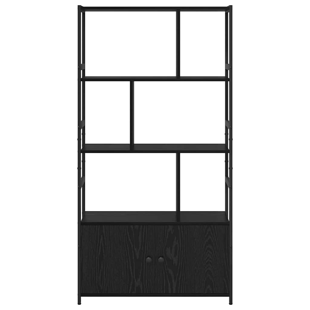 vidaXL Raft pentru cărți Stejar negru 80 x 30 x 155.5 cm Lemn compozit vidaXL Raft pentru cărți Stejar negru 80 x 30 x 155.5 cm Lemn compozit