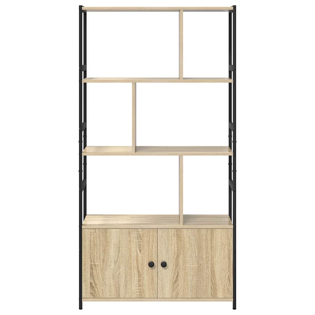 vidaXL Raft pentru cărți Stejar sonoma 80 x 30 x 155.5 cm vidaXL Raft pentru cărți Stejar sonoma 80 x 30 x 155.5 cm