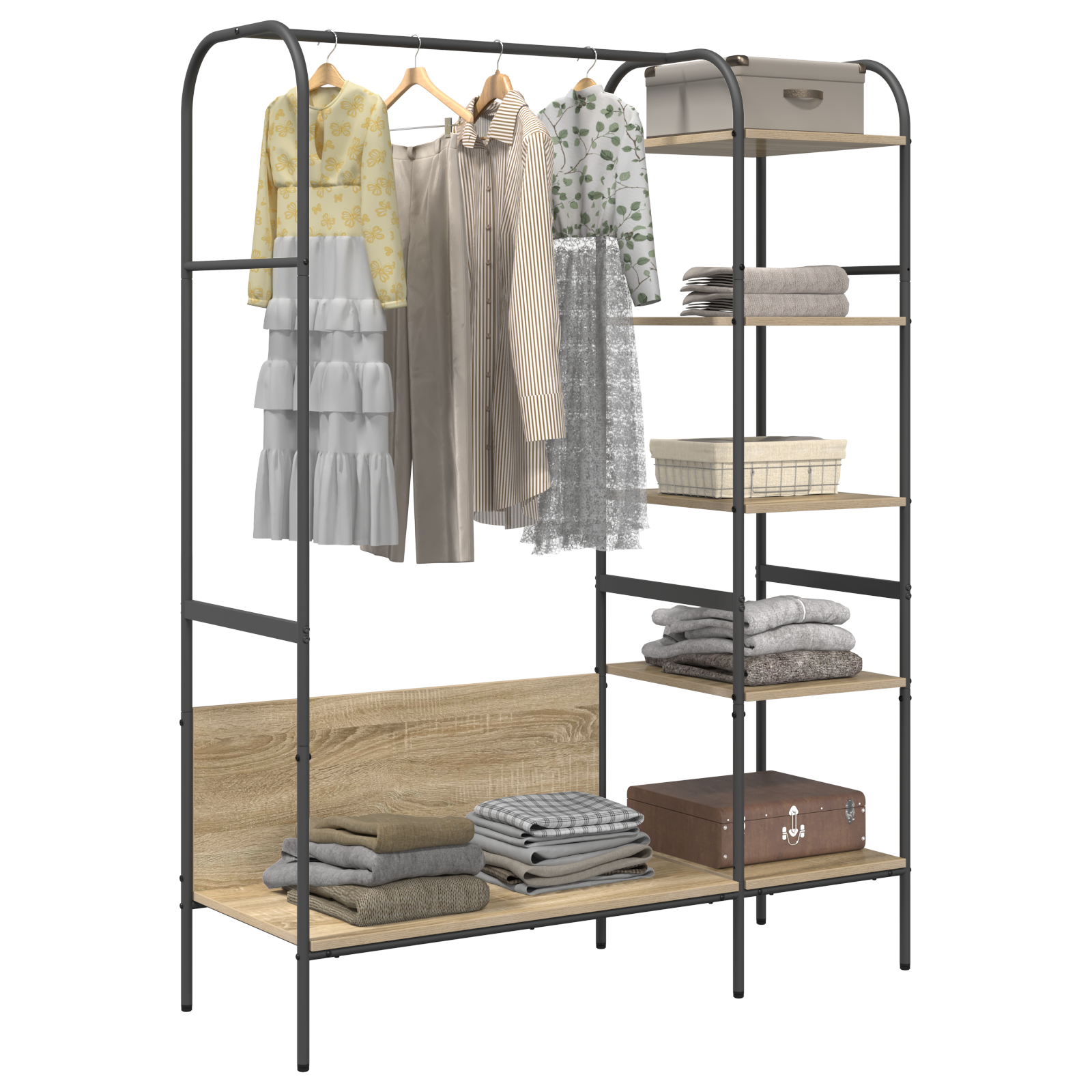 vidaXL Suport pentru Hârtie Maro 120 x 44 x 160 cm Lemn compozit