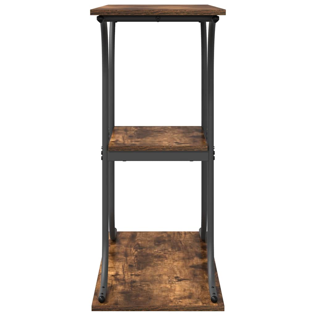 vidaXL Masă de consolă Stejar afumat 101 x 35 x 80.5 cm Lemn compozit vidaXL Masă de consolă Stejar afumat 101 x 35 x 80.5 cm Lemn compozit