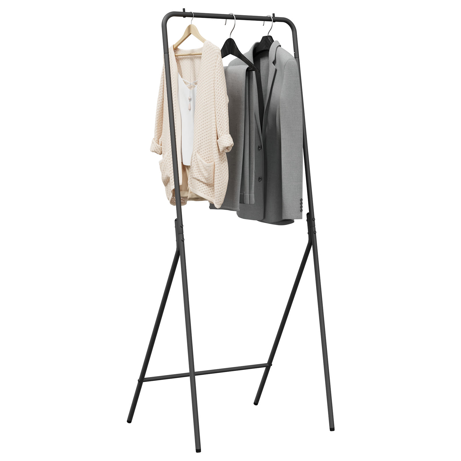 vidaXL Suport pentru Hârtie Negru 60 x 53 x 155 cm Oțel