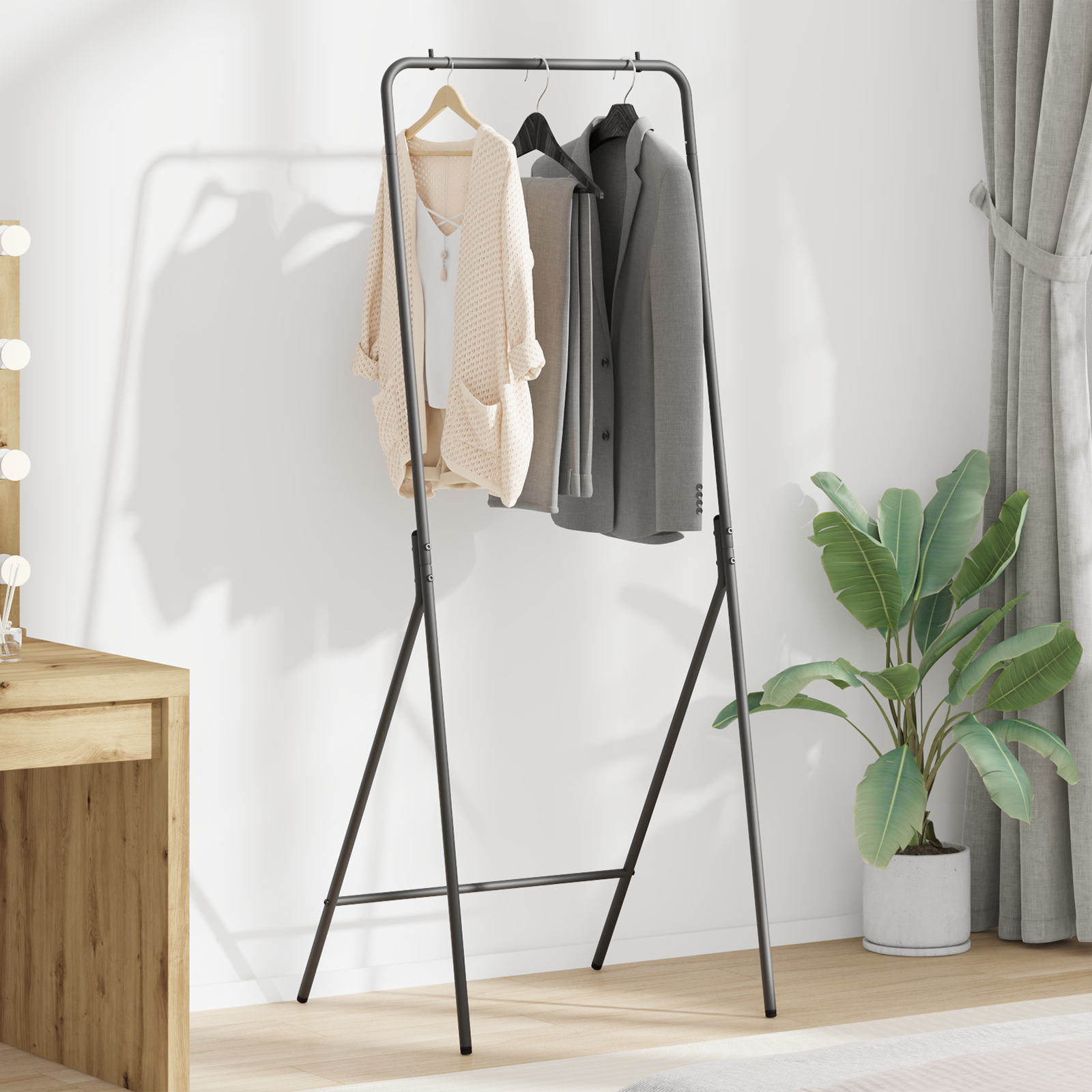 vidaXL Suport pentru Hârtie Negru 60 x 53 x 155 cm Oțel