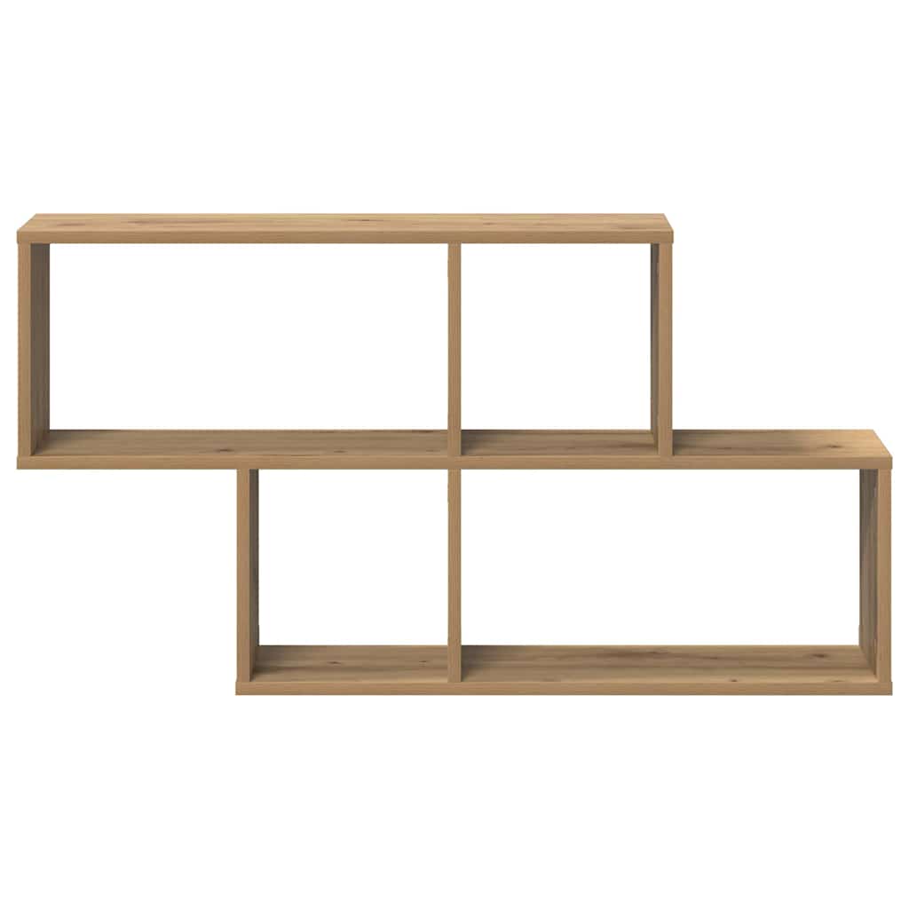 vidaXL Raft de perete stejar artizanal 100 x 20 x 53 cm Lemn compozit