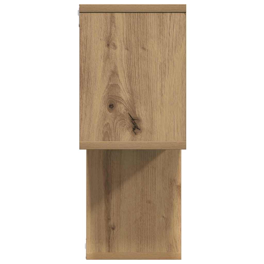vidaXL Raft de perete stejar artizanal 100 x 20 x 53 cm Lemn compozit