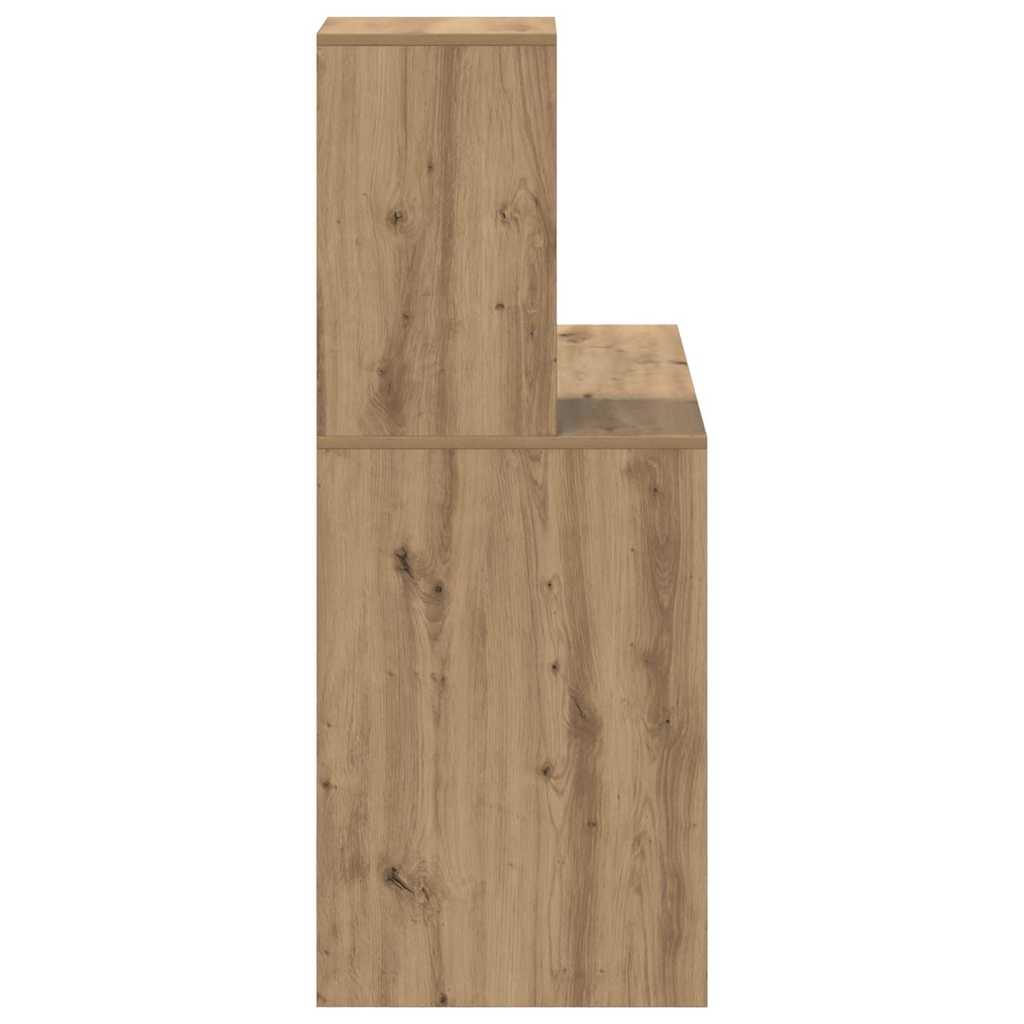 vidaXL Birou cu raft stejar artizanal 102 x 50 x 124 cm Lemn compozit vidaXL Birou cu raft stejar artizanal 102 x 50 x 124 cm Lemn compozit