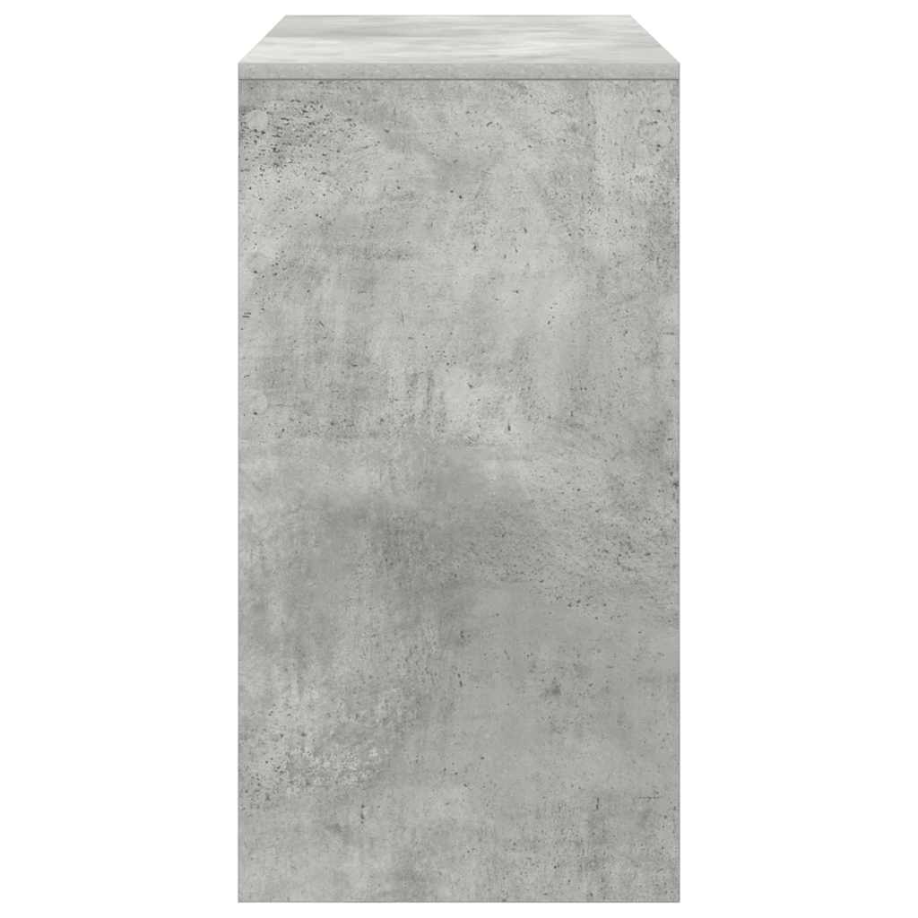 vidaXL Masă de Scris Gri Beton MDF cu finisaj gri beton 90 x 40 x 76 cm
