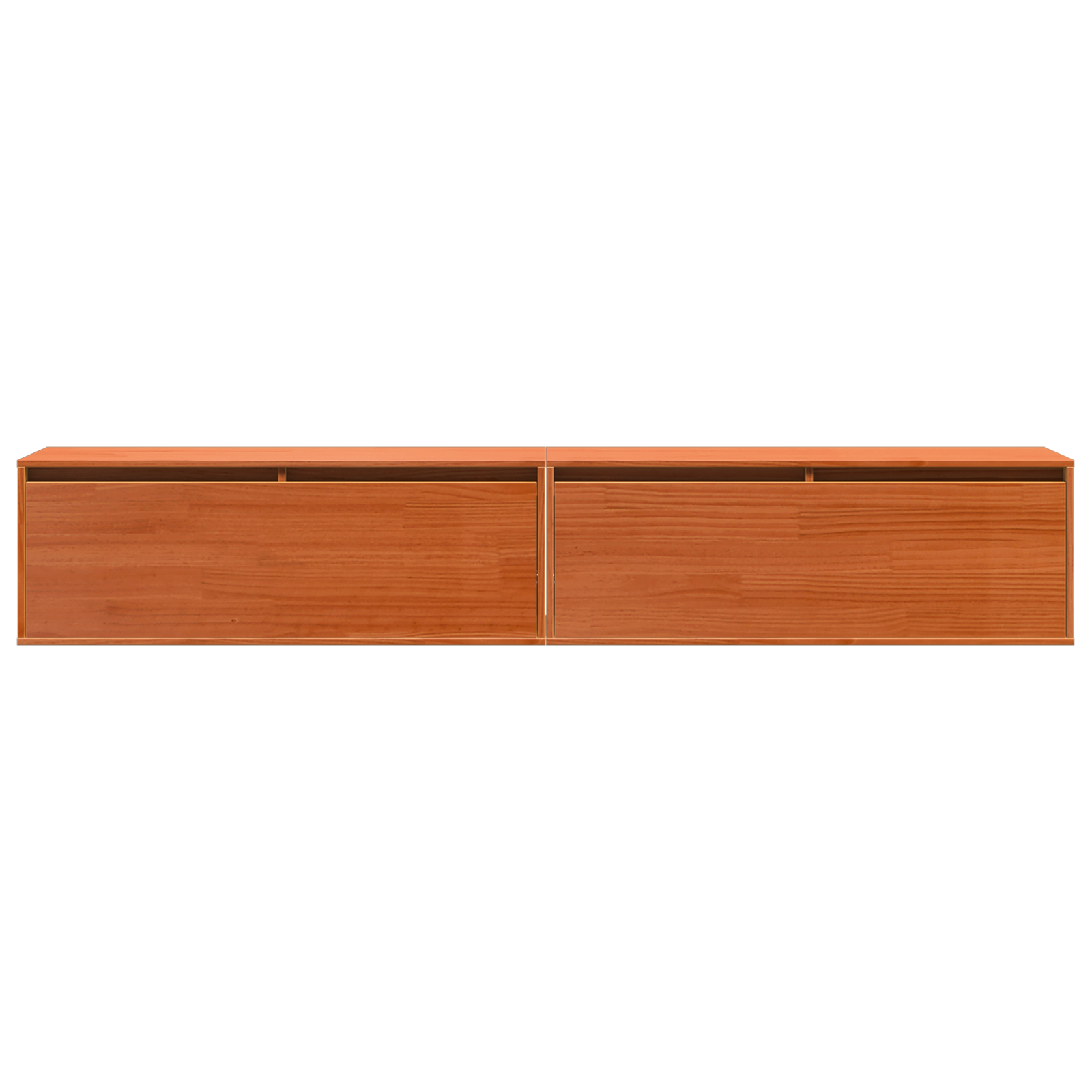 vidaXL Dulapuri de perete Pe perete 2 pcs Maro ceruit 100 x 30 x 35 cm