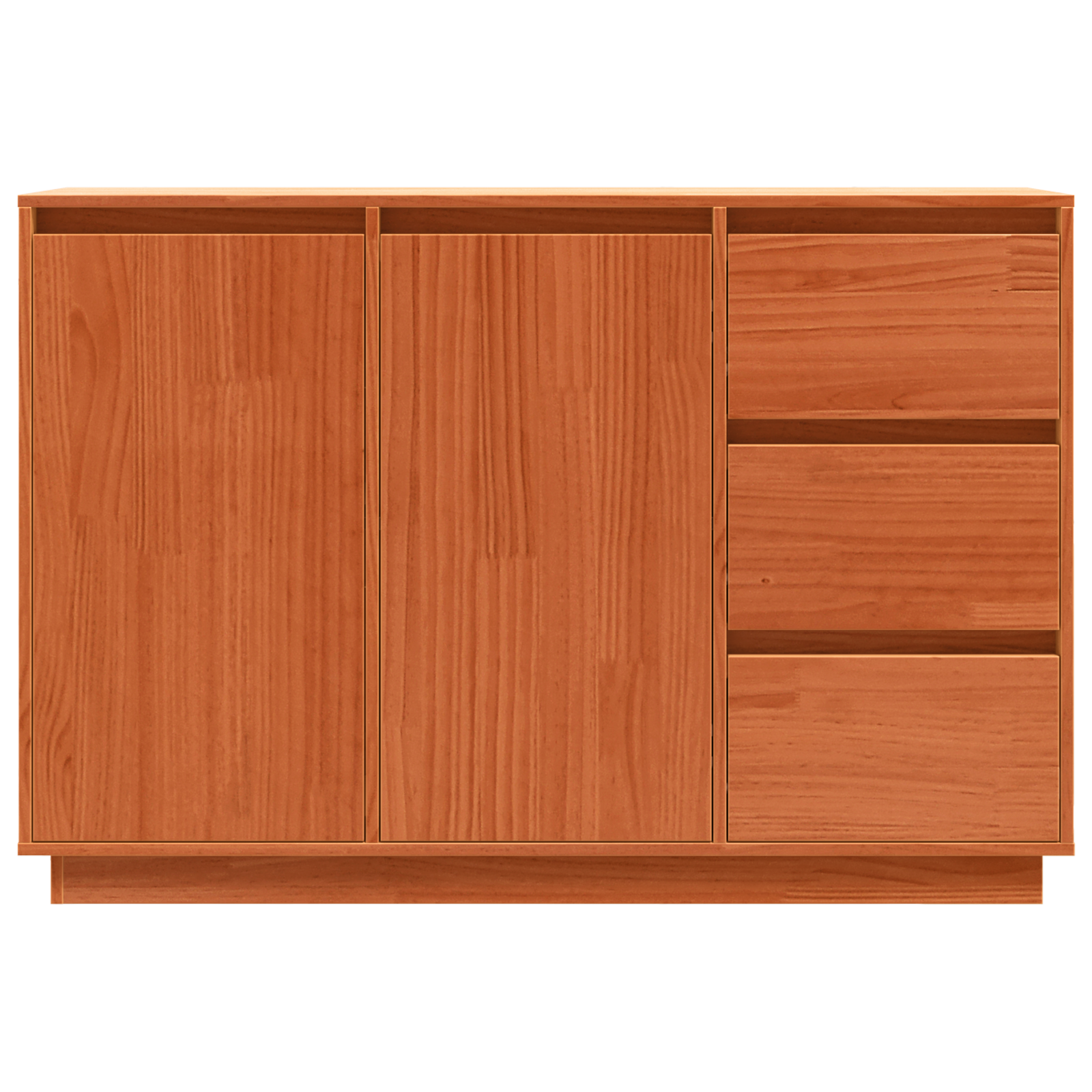 vidaXL Bufet cu sertar cu depozitare cu ușă Maro 111 x 34 x 75 cm Lemn masiv de pin vidaXL Bufet cu sertar cu depozitare cu ușă Maro 111 x 34 x 75 cm Lemn masiv de pin